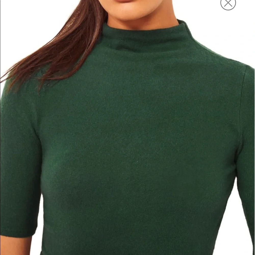 EUC Reformation Sebo Mock Neck Crop Top Black XS - Picture 5 of 16
